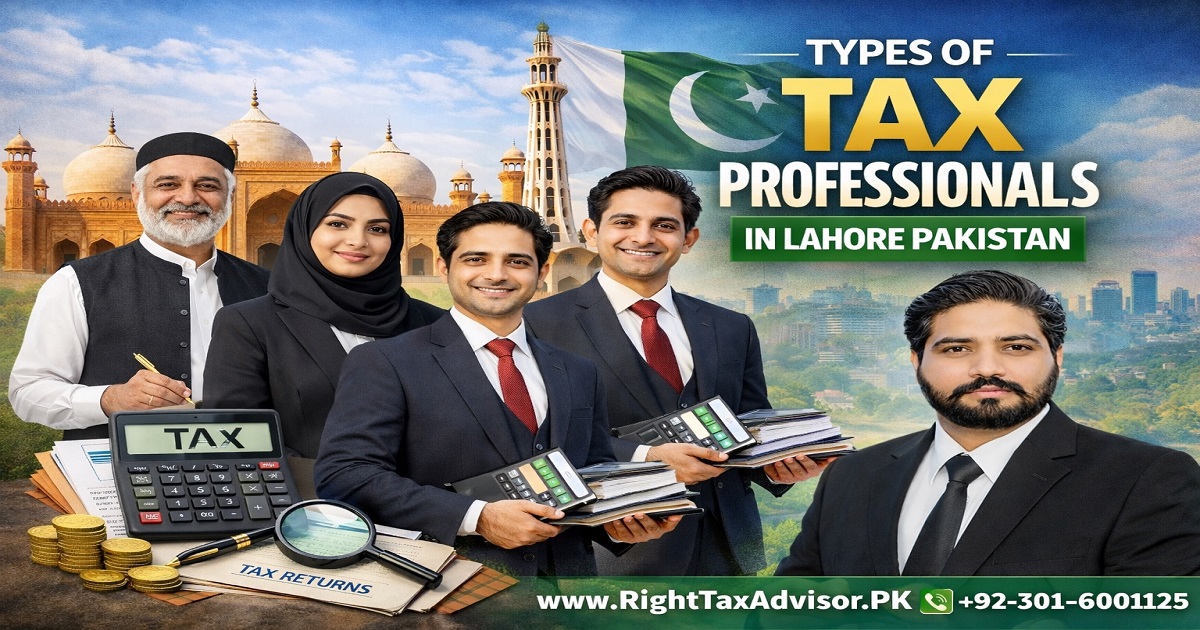 Types of Tax Professionals in Lahore Pakistan