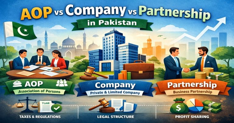 AOP vs Company vs Partnership in Pakistan