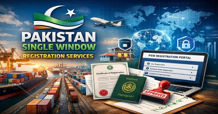 Pakistan Single Window (PSW) Registration Services Lahore
