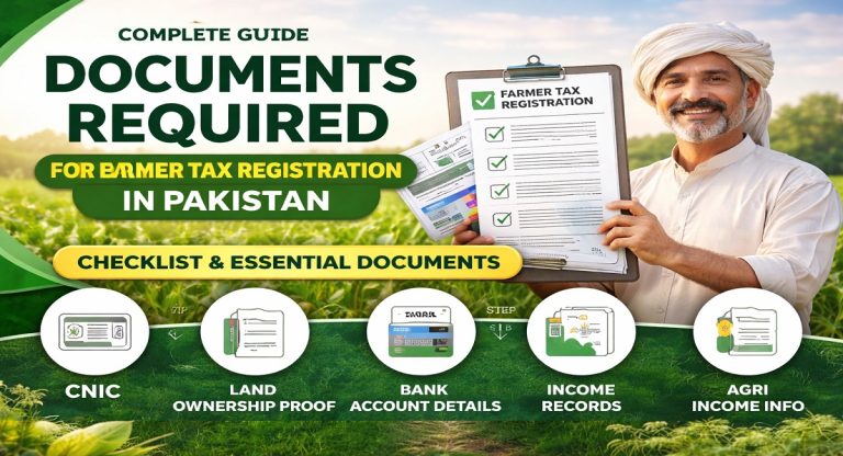 Documents Required For Farmer Tax Registration in Pakistan