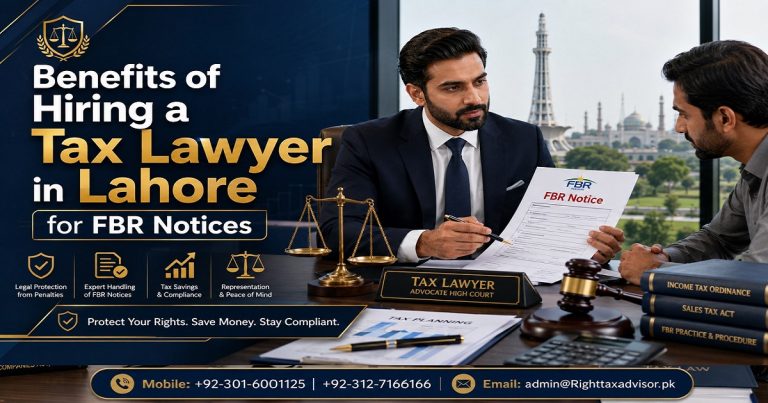 Benefits of Hiring a Tax Lawyer in Lahore For FBR Notices