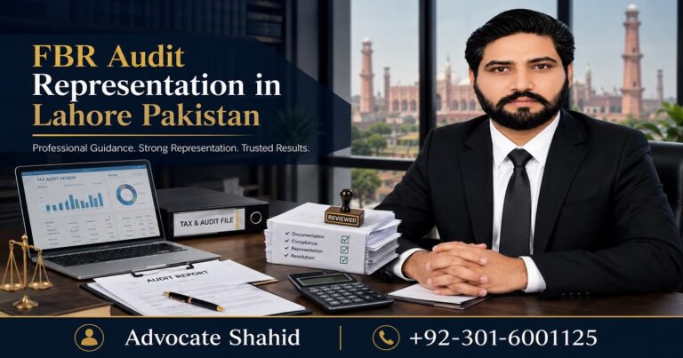 FBR Audit Representation in Lahore Pakistan