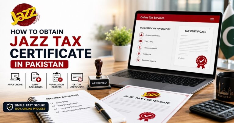 Jazz Tax Certificate Download Online