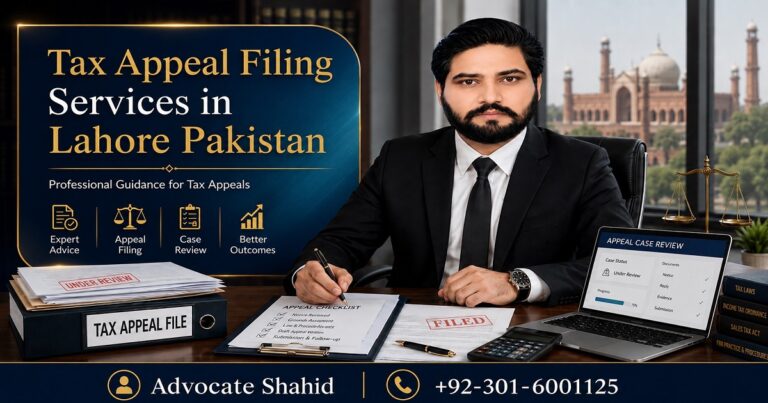Tax Appeal Filing Services in Lahore Pakistan