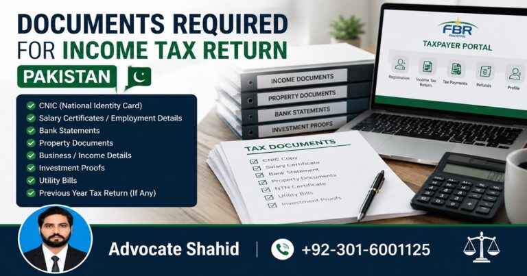 Income Tax Return Documents Pakistan