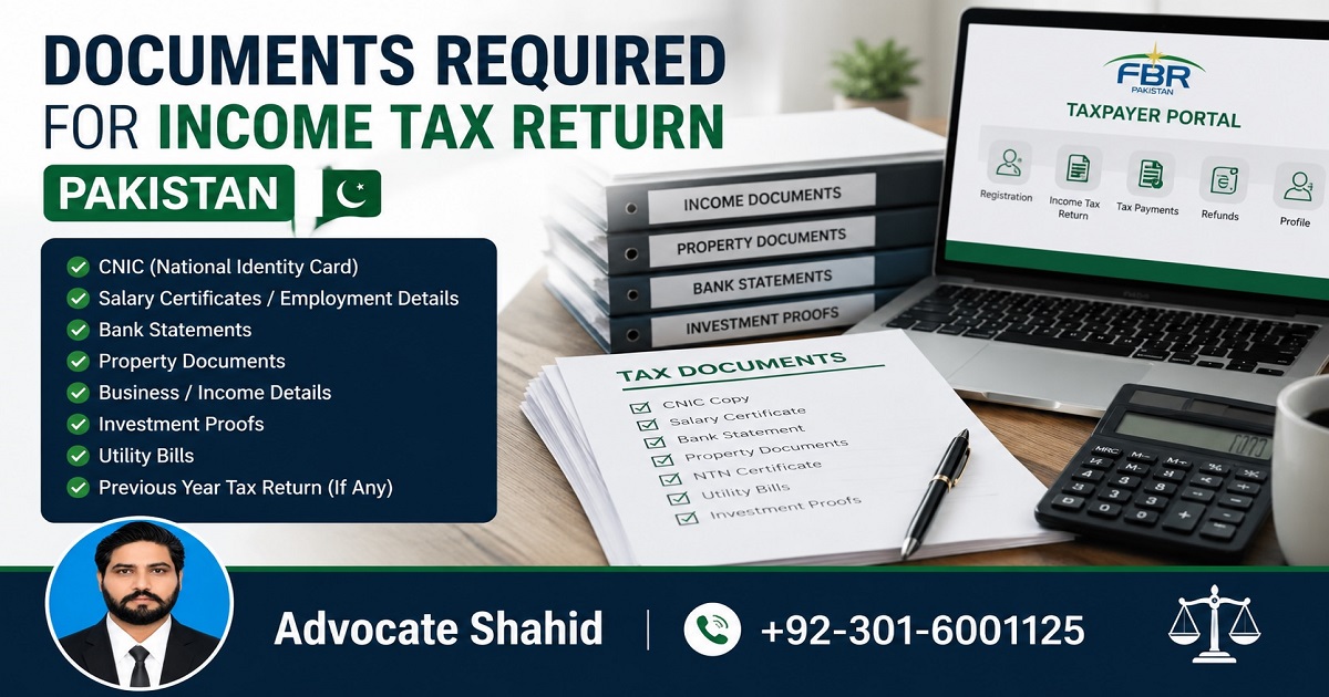 Income Tax Return Documents Pakistan