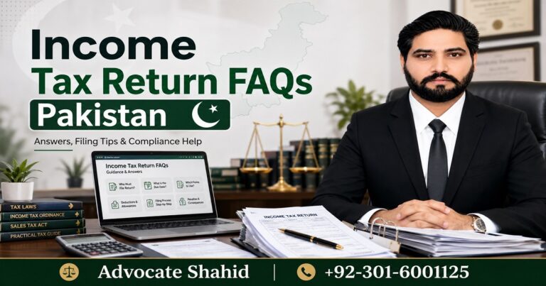 Income Tax Return FAQs Pakistan