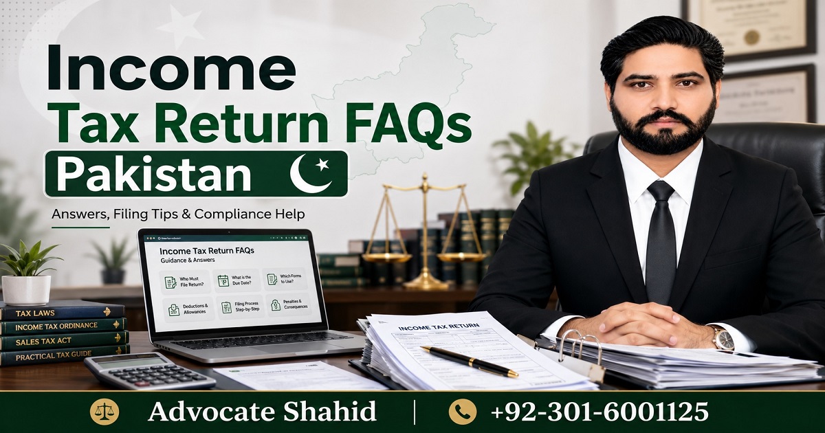 Income Tax Return FAQs Pakistan