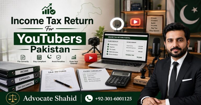Income Tax Return For YouTubers Pakistan