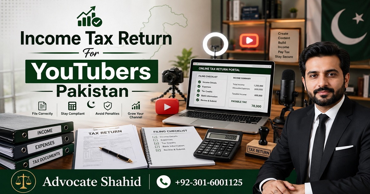 Income Tax Return For YouTubers Pakistan