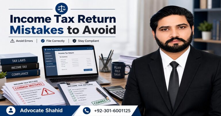 Income Tax Return Mistakes to Avoid in Pakistan